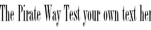 Font : Bordeaux-ICG Custom Text : The Pirate Way Test your own text here Click to download or to view this font on a tshirt that can be custom printed in Bali
