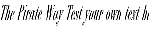 Font : Bordeaux-ICG-Italic Custom Text : The Pirate Way Test your own text here Click to download or to view this font on a tshirt that can be custom printed in Bali