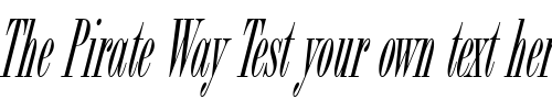 Font : BordeauxDReg-Italic Custom Text : The Pirate Way Test your own text here Click to download or to view this font on a tshirt that can be custom printed in Bali