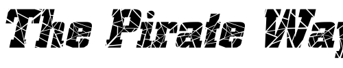 Font : Borghs-Cracked-Italic Custom Text : The Pirate Way Test your own text here Click to download or to view this font on a tshirt that can be custom printed in Bali