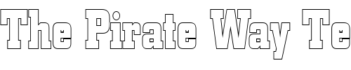 Font : Borghs-Hollow-Condensed-Normal Custom Text : The Pirate Way Test your own text here Click to download or to view this font on a tshirt that can be custom printed in Bali