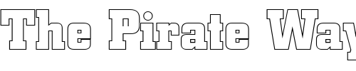 Font : Borghs-Hollow-Normal Custom Text : The Pirate Way Test your own text here Click to download or to view this font on a tshirt that can be custom printed in Bali