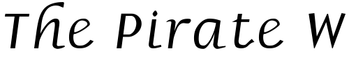 Font : BorzoiReaderIta Custom Text : The Pirate Way Test your own text here Click to download or to view this font on a tshirt that can be custom printed in Bali