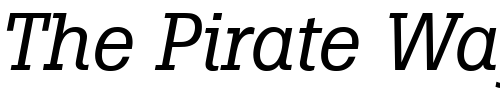 Font : Boton-Italic Custom Text : The Pirate Way Test your own text here Click to download or to view this font on a tshirt that can be custom printed in Bali