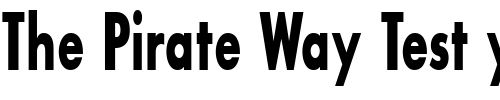 Font : Bougan-BlackCondensed-SSi-Bold-Condensed Custom Text : The Pirate Way Test your own text here Click to download or to view this font on a tshirt that can be custom printed in Bali