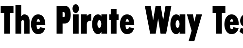 Font : Bougan-BlackCondensed-SSi-Extra-Bold-Condensed Custom Text : The Pirate Way Test your own text here Click to download or to view this font on a tshirt that can be custom printed in Bali