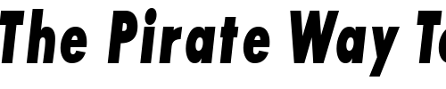 Font : BouganBlackCondSSK-BoldItalic Custom Text : The Pirate Way Test your own text here Click to download or to view this font on a tshirt that can be custom printed in Bali