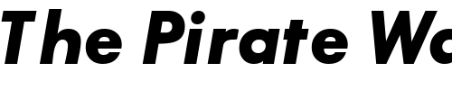Font : BouganBlackSSK-Italic Custom Text : The Pirate Way Test your own text here Click to download or to view this font on a tshirt that can be custom printed in Bali