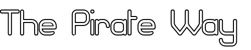 Font : Brave-New-Era-outline-G98 Custom Text : The Pirate Way Test your own text here Click to download or to view this font on a tshirt that can be custom printed in Bali
