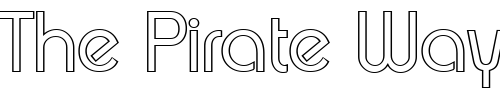 Font : BrianBeckerOutline-Light-Regular Custom Text : The Pirate Way Test your own text here Click to download or to view this font on a tshirt that can be custom printed in Bali