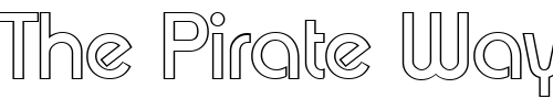 Font : BrianBeckerOutline-Regular Custom Text : The Pirate Way Test your own text here Click to download or to view this font on a tshirt that can be custom printed in Bali