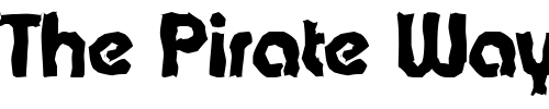 Font : BrianBeckerRandom-ExtraBold-Regular Custom Text : The Pirate Way Test your own text here Click to download or to view this font on a tshirt that can be custom printed in Bali