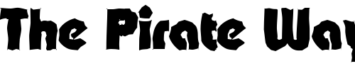 Font : BrianBeckerRandom-Heavy-Regular Custom Text : The Pirate Way Test your own text here Click to download or to view this font on a tshirt that can be custom printed in Bali