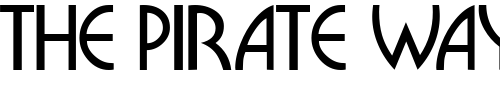 Font : BriocheDisplayCapsSSK Custom Text : The Pirate Way Test your own text here Click to download or to view this font on a tshirt that can be custom printed in Bali