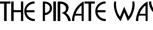 Font : BriocheDisplayCapsSSK-Regular Custom Text : The Pirate Way Test your own text here Click to download or to view this font on a tshirt that can be custom printed in Bali