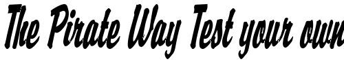 Font : Brisk-D-Thin-BoldItalic Custom Text : The Pirate Way Test your own text here Click to download or to view this font on a tshirt that can be custom printed in Bali