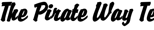 Font : Brisk-Extended-BoldItalic Custom Text : The Pirate Way Test your own text here Click to download or to view this font on a tshirt that can be custom printed in Bali