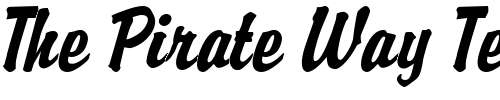 Font : Brisk-Extended-Italic Custom Text : The Pirate Way Test your own text here Click to download or to view this font on a tshirt that can be custom printed in Bali