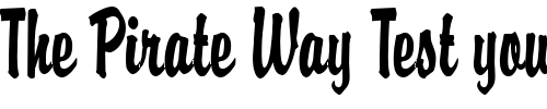 Font : Brisk-Normal Custom Text : The Pirate Way Test your own text here Click to download or to view this font on a tshirt that can be custom printed in Bali
