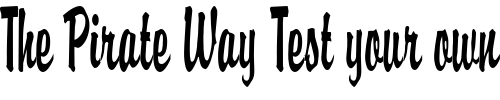 Font : Brisk-Thin-Normal Custom Text : The Pirate Way Test your own text here Click to download or to view this font on a tshirt that can be custom printed in Bali