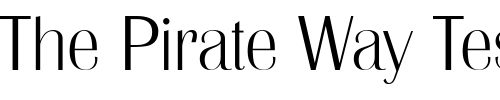 Font : BritannicEFExtraLight Custom Text : The Pirate Way Test your own text here Click to download or to view this font on a tshirt that can be custom printed in Bali