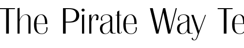 Font : Britannic_Becker_Ext_Light Custom Text : The Pirate Way Test your own text here Click to download or to view this font on a tshirt that can be custom printed in Bali