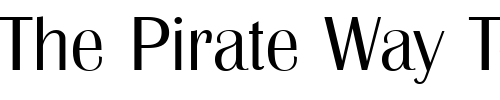 Font : Britannic_Becker_Light Custom Text : The Pirate Way Test your own text here Click to download or to view this font on a tshirt that can be custom printed in Bali