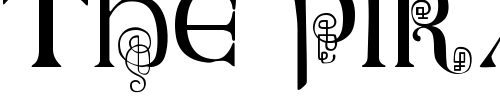 Font : British-Block-Flourish,-10th-c Custom Text : The Pirate Way Test your own text here Click to download or to view this font on a tshirt that can be custom printed in Bali