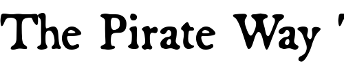Font : Broadsheet Custom Text : The Pirate Way Test your own text here Click to download or to view this font on a tshirt that can be custom printed in Bali