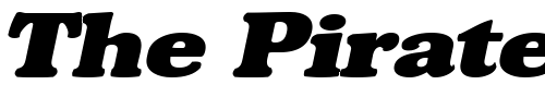 Font : Broadside-Extended-Italic Custom Text : The Pirate Way Test your own text here Click to download or to view this font on a tshirt that can be custom printed in Bali