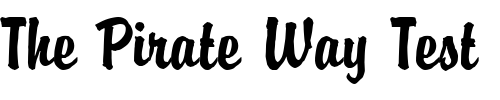 Font : Brody_Becker_Joining Custom Text : The Pirate Way Test your own text here Click to download or to view this font on a tshirt that can be custom printed in Bali