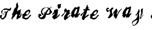 Font : BrokenRecord Custom Text : The Pirate Way Test your own text here Click to download or to view this font on a tshirt that can be custom printed in Bali