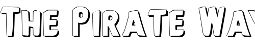 Font : Bronic-Shadow Custom Text : The Pirate Way Test your own text here Click to download or to view this font on a tshirt that can be custom printed in Bali