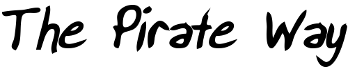 Font : BrooksHand-Bold-Italic Custom Text : The Pirate Way Test your own text here Click to download or to view this font on a tshirt that can be custom printed in Bali
