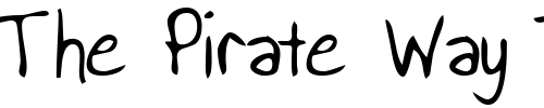 Font : BrooksHand-Regular Custom Text : The Pirate Way Test your own text here Click to download or to view this font on a tshirt that can be custom printed in Bali
