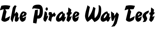 Font : BrookscriptNarrow Custom Text : The Pirate Way Test your own text here Click to download or to view this font on a tshirt that can be custom printed in Bali