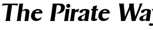Font : BruceBecker-Bold-Italic Custom Text : The Pirate Way Test your own text here Click to download or to view this font on a tshirt that can be custom printed in Bali