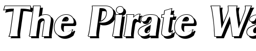 Font : BruceBeckerShadow-BoldItalic Custom Text : The Pirate Way Test your own text here Click to download or to view this font on a tshirt that can be custom printed in Bali