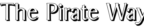 Font : BruceBeckerShadow-Light-Regular Custom Text : The Pirate Way Test your own text here Click to download or to view this font on a tshirt that can be custom printed in Bali