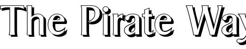 Font : BruceBeckerShadow-Regular Custom Text : The Pirate Way Test your own text here Click to download or to view this font on a tshirt that can be custom printed in Bali