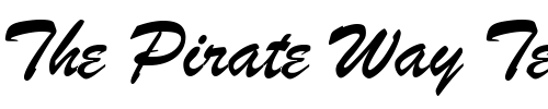 Font : Brush-Script-e-Italic Custom Text : The Pirate Way Test your own text here Click to download or to view this font on a tshirt that can be custom printed in Bali