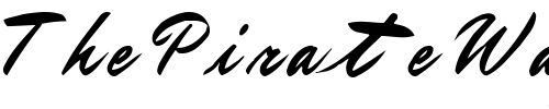 Font : BrushMasterFont12-Regular-ttcon Custom Text : The Pirate Way Test your own text here Click to download or to view this font on a tshirt that can be custom printed in Bali