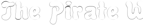 Font : BubbleSoftOutline Custom Text : The Pirate Way Test your own text here Click to download or to view this font on a tshirt that can be custom printed in Bali