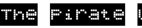 Font : Bubbledot-ICG-Coarse-Neg Custom Text : The Pirate Way Test your own text here Click to download or to view this font on a tshirt that can be custom printed in Bali