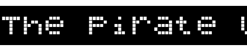 Font : BubbledotICGCoarseNegative Custom Text : The Pirate Way Test your own text here Click to download or to view this font on a tshirt that can be custom printed in Bali