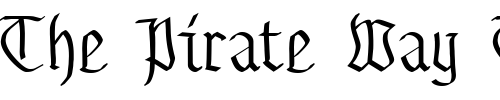 Font : Buchkunst Custom Text : The Pirate Way Test your own text here Click to download or to view this font on a tshirt that can be custom printed in Bali
