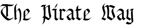 Font : BuchkunstBold Custom Text : The Pirate Way Test your own text here Click to download or to view this font on a tshirt that can be custom printed in Bali