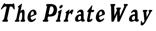 Font : BuckinghamCondensed-Italic Custom Text : The Pirate Way Test your own text here Click to download or to view this font on a tshirt that can be custom printed in Bali