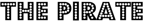 Font : Budmo-Jiggler Custom Text : The Pirate Way Test your own text here Click to download or to view this font on a tshirt that can be custom printed in Bali