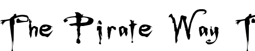 Font : Buffied Custom Text : The Pirate Way Test your own text here Click to download or to view this font on a tshirt that can be custom printed in Bali
